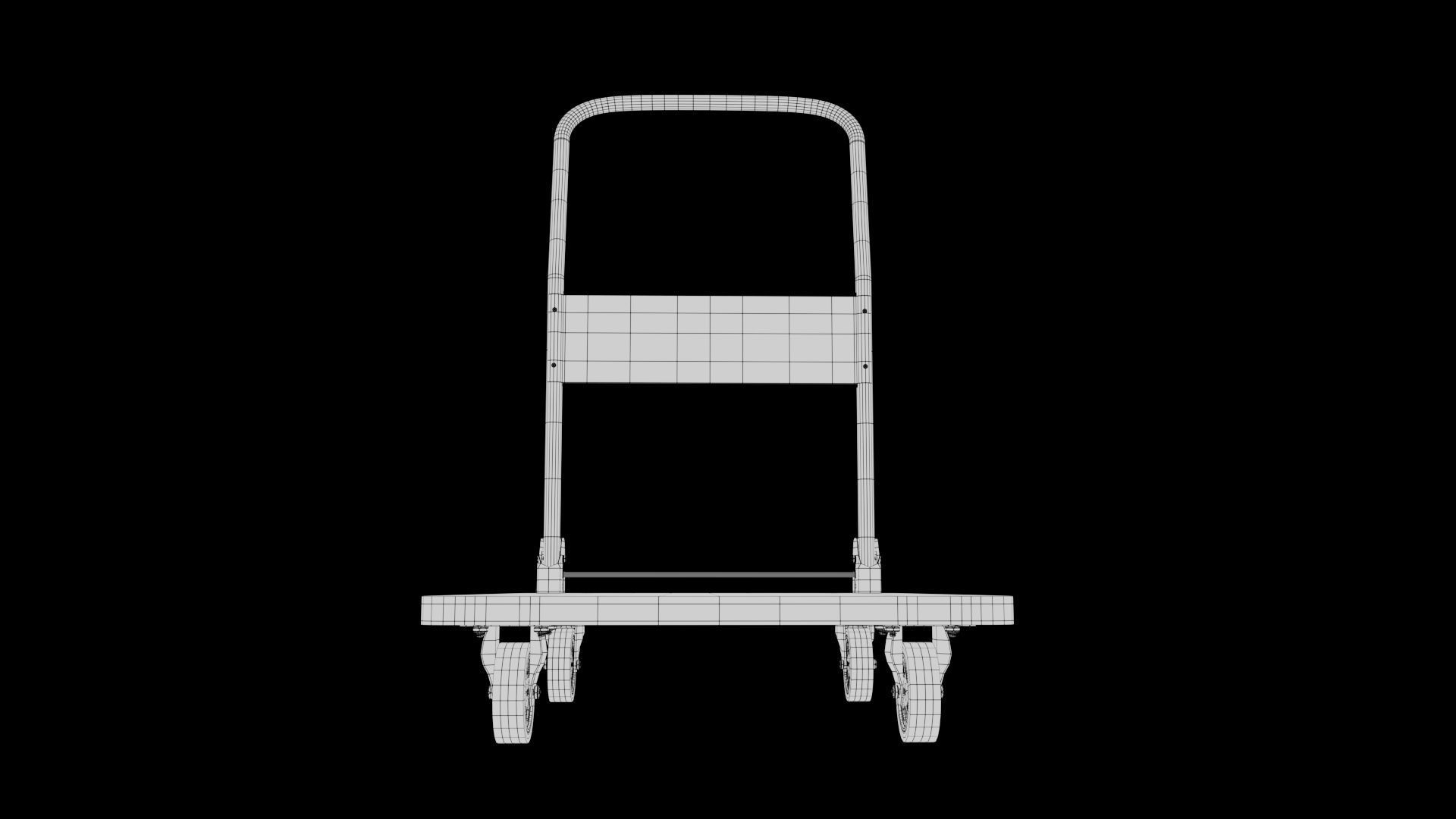 Platform Trolley 3D model_9