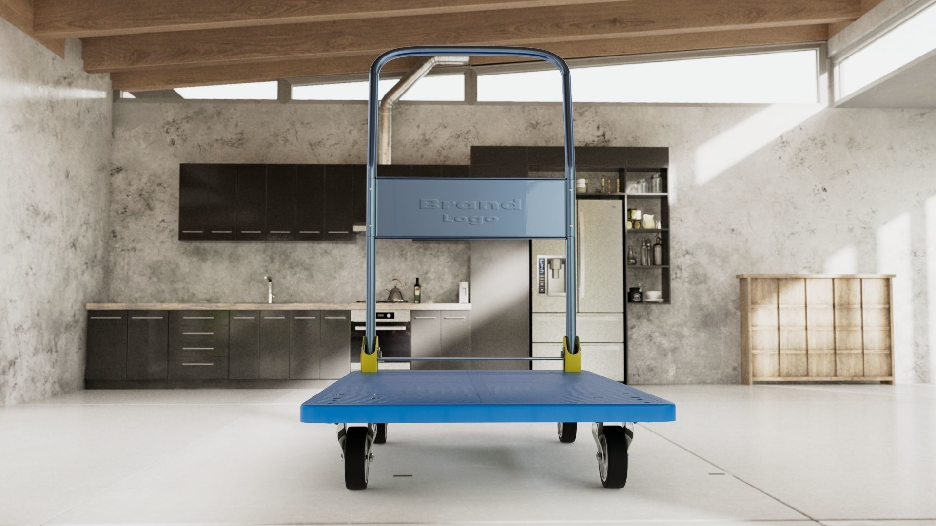 Platform Trolley 3D model_2