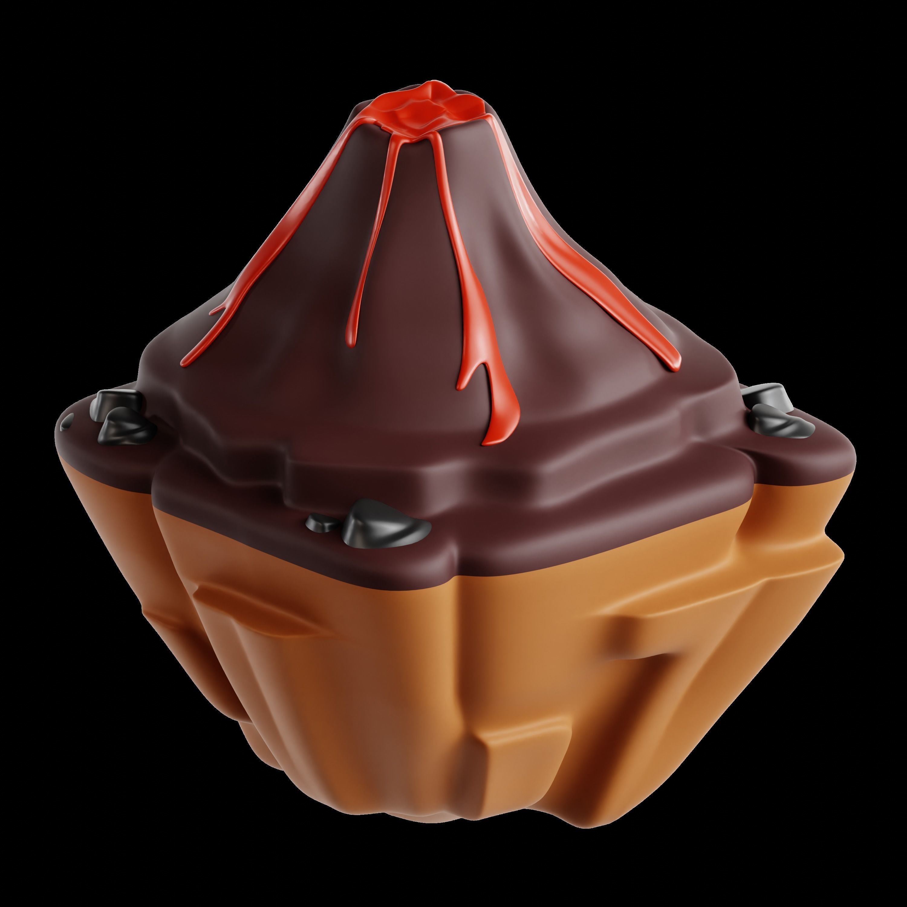 Landscape  3D Icon Set 3D model_9