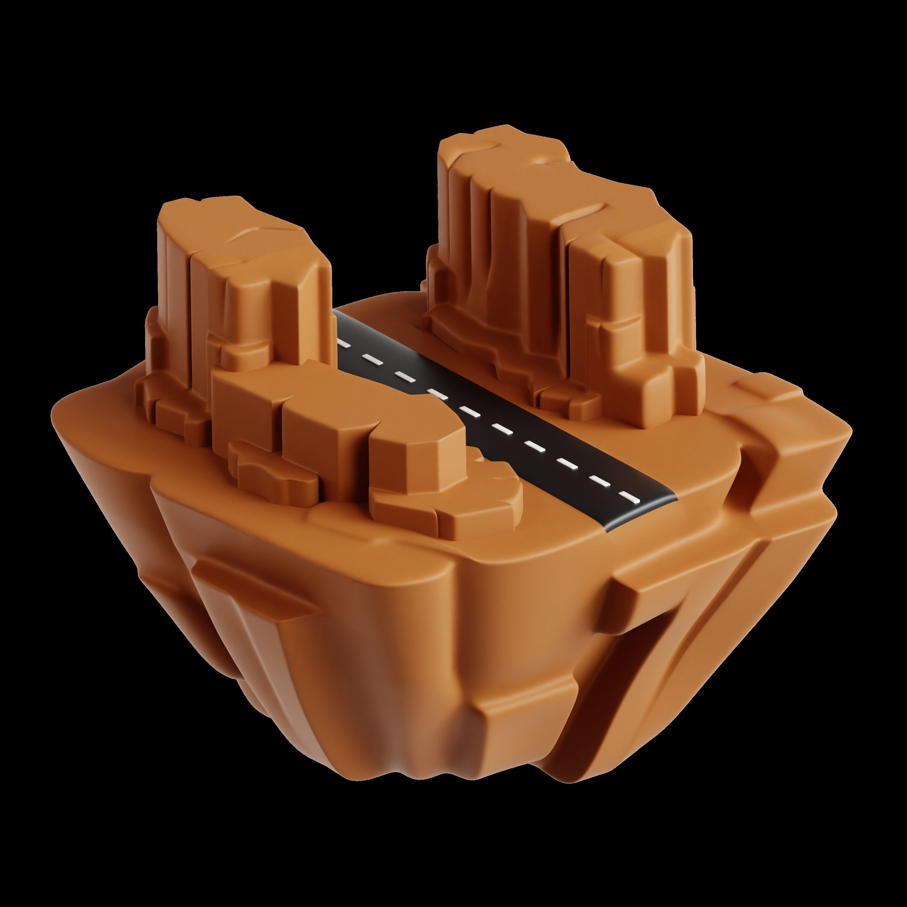 Landscape  3D Icon Set 3D model_6