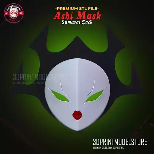 Samurai Jack Ashi Mask Cosplay 3D print model