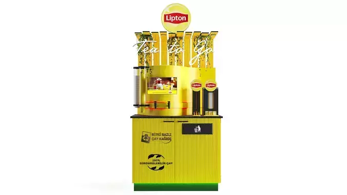 Lipton Sales and Display Kiosk 3D model