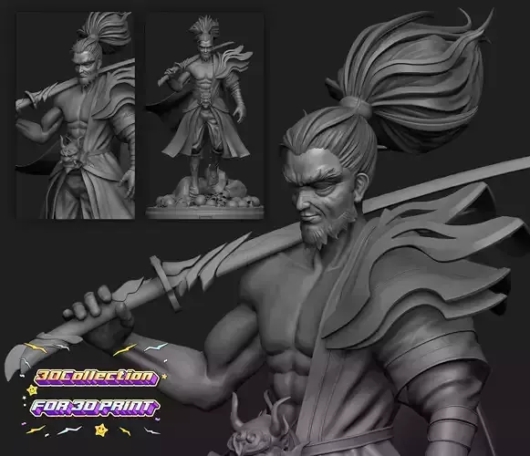 Yasuo Figure Fanart - 3D Print Model