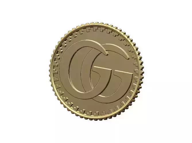 GG fashion brand coin