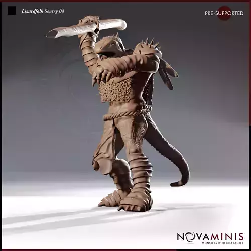 Lizardfolk Sentry 04 3D print model
