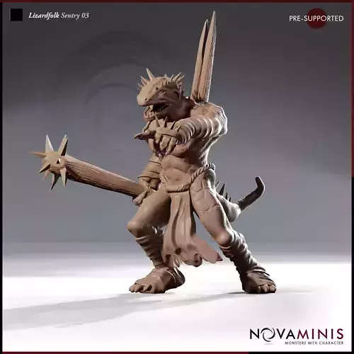Lizardfolk Sentry 03 3D print model