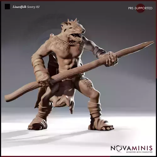 Lizardfolk Sentry 02 3D print model