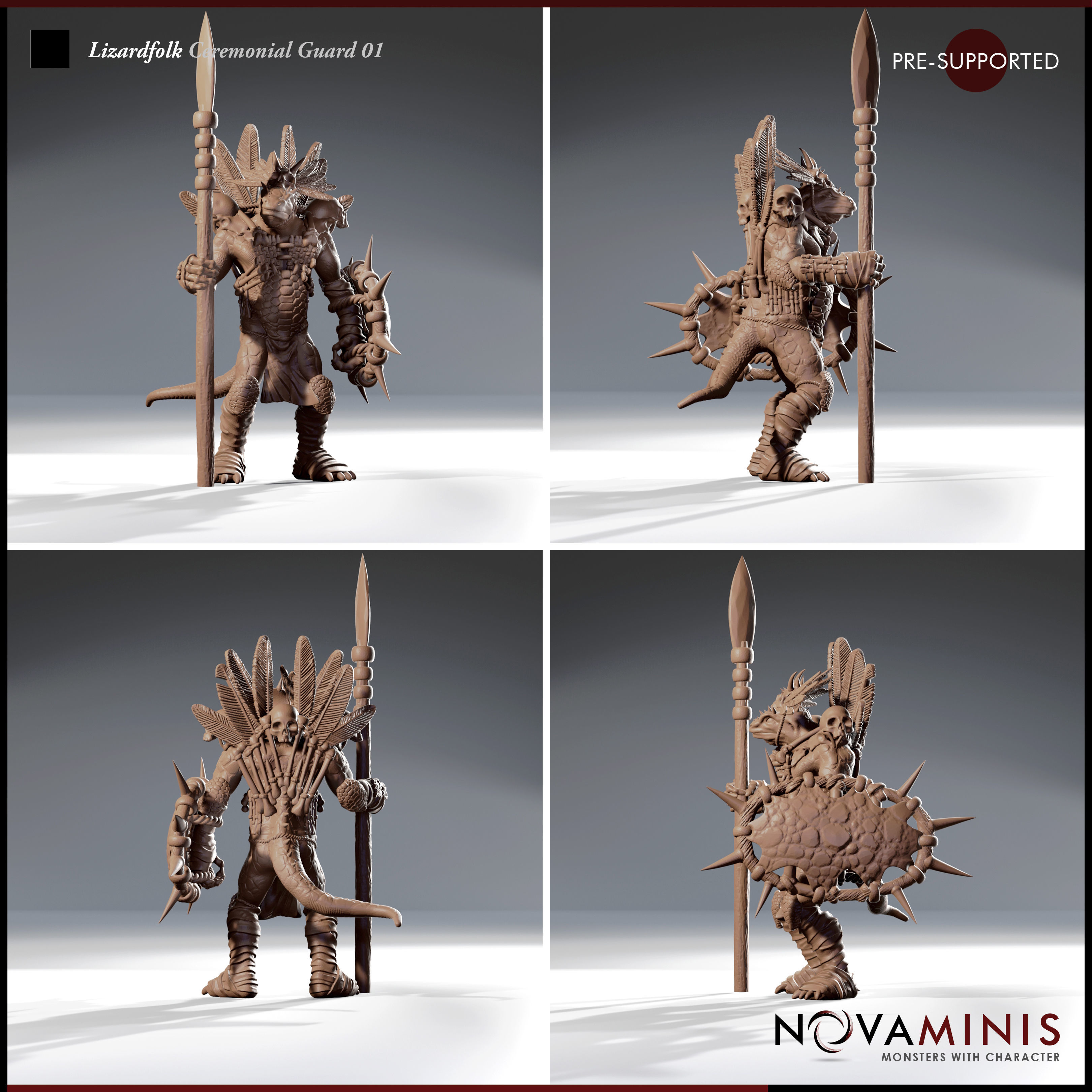 Lizardfolk Ceremonial Guard 01 3D print model_2