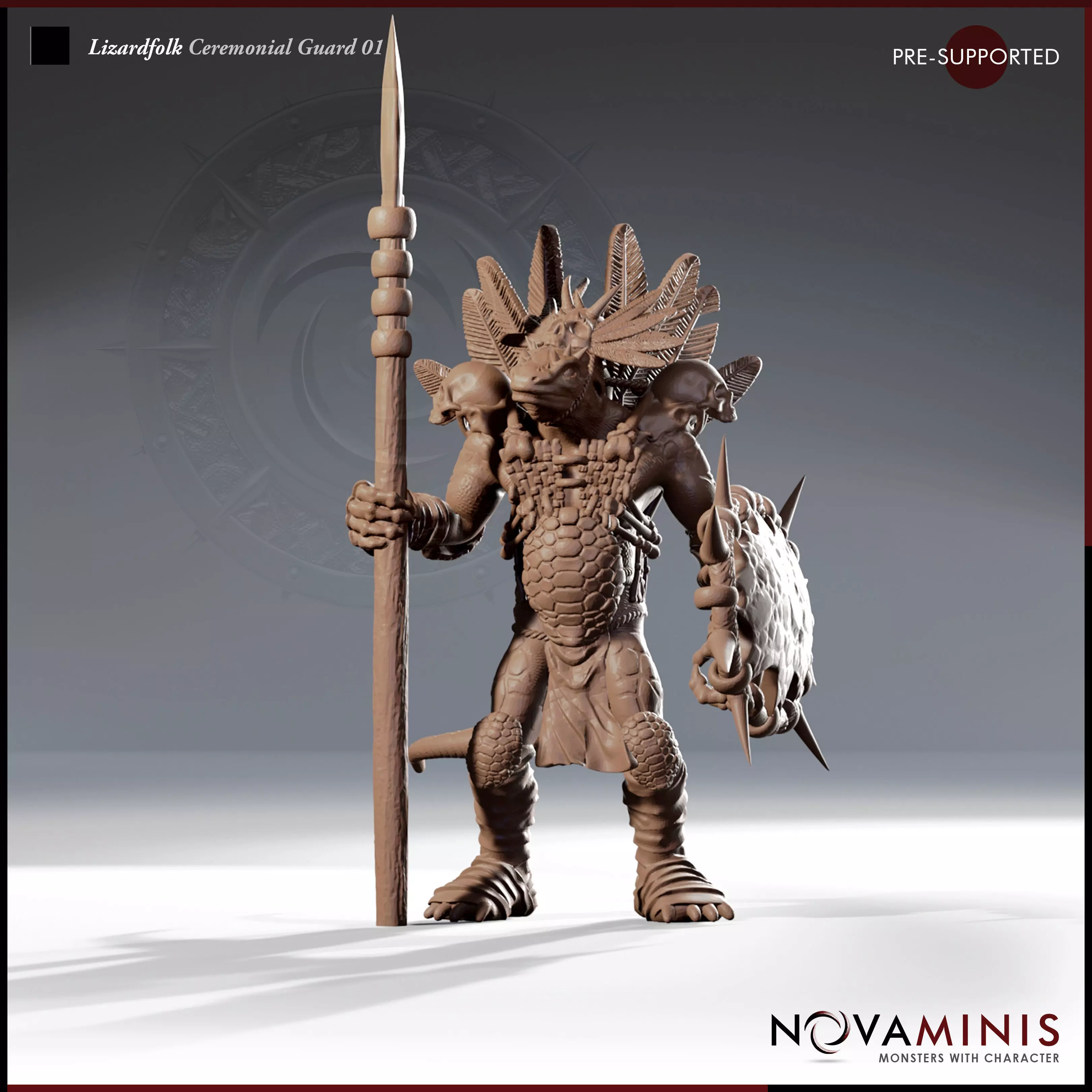 Lizardfolk Ceremonial Guard 01 3D print model_0