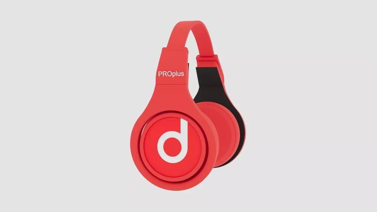 Beats Naushnik Free low-poly 3D model