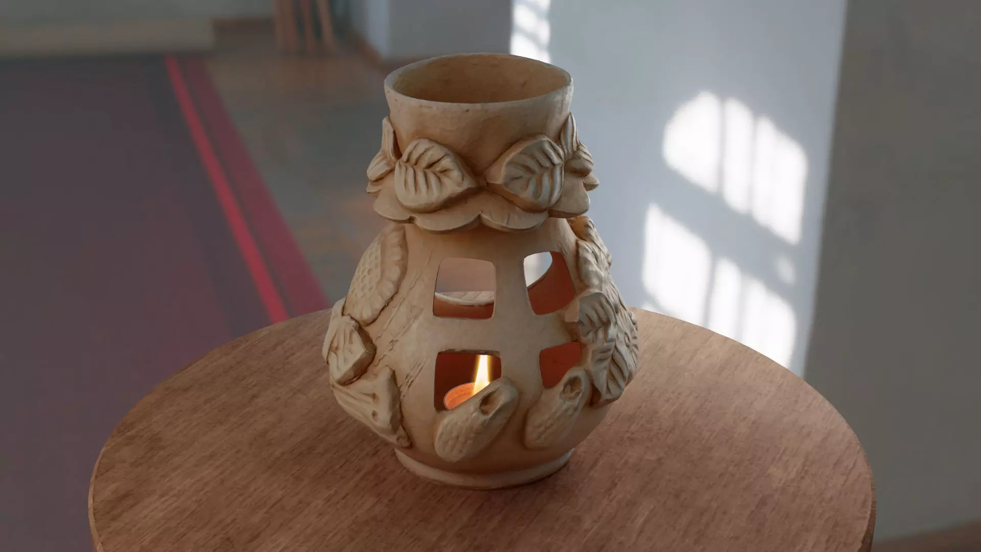 Aroma lamp 3D model_0