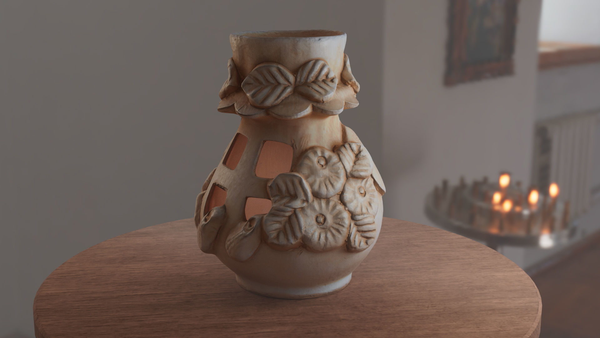Aroma lamp 3D model_2