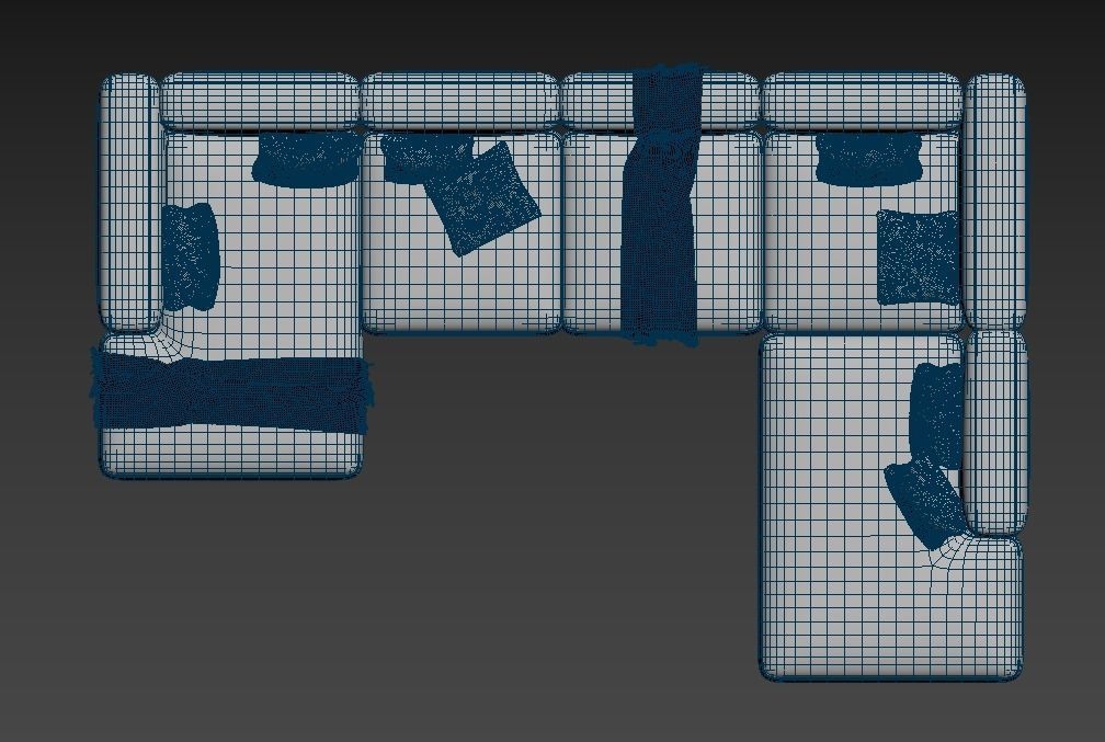 BASECAMP FAMILY left Modular Sofa by makenordic 3D model_8