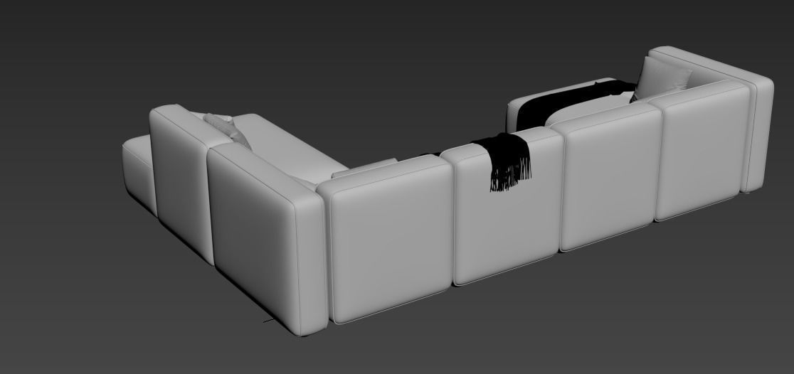 BASECAMP FAMILY left Modular Sofa by makenordic 3D model_10