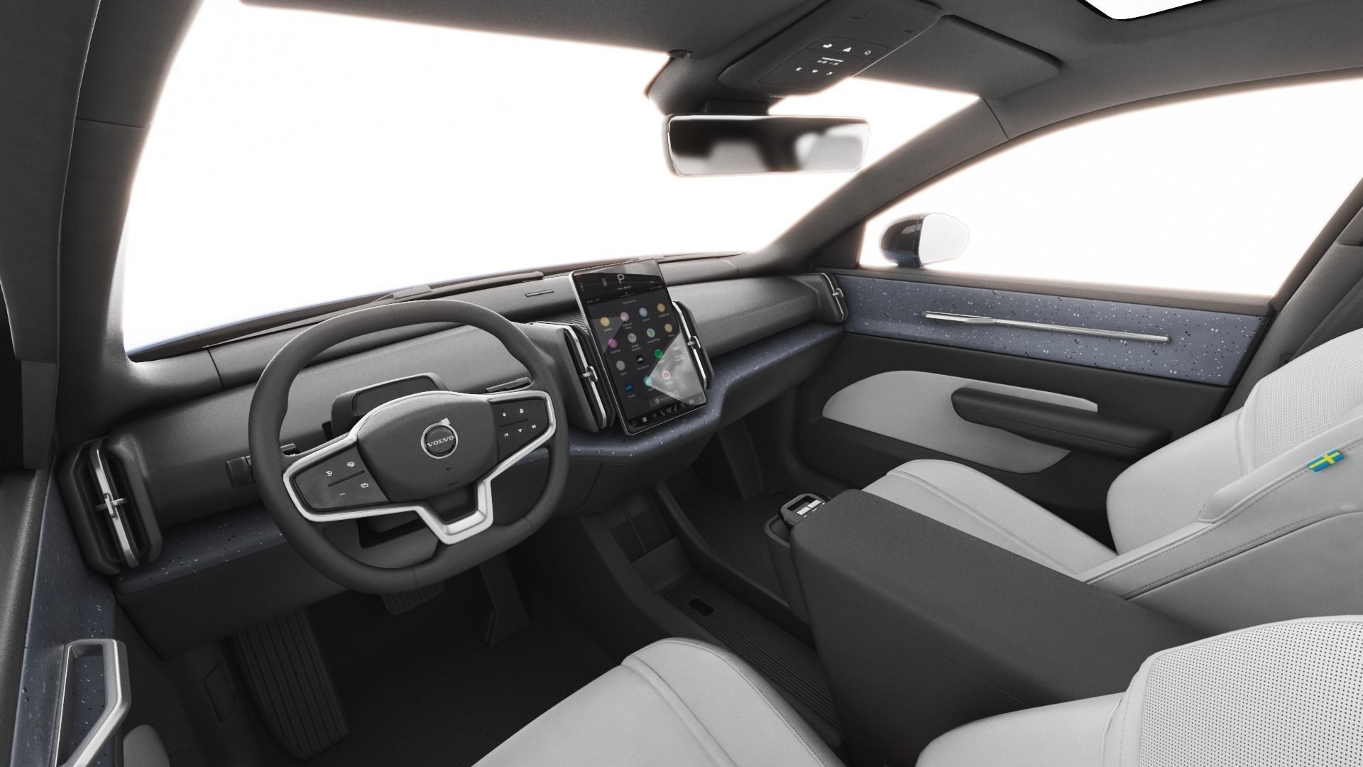Volvo EX30 2025 with interior 3D model_13