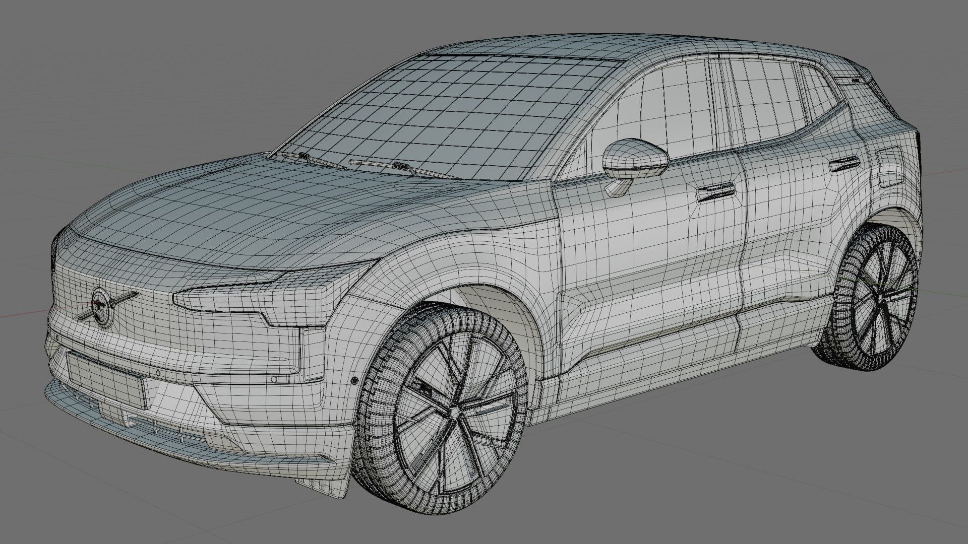 Volvo EX30 2025 with interior 3D model_26