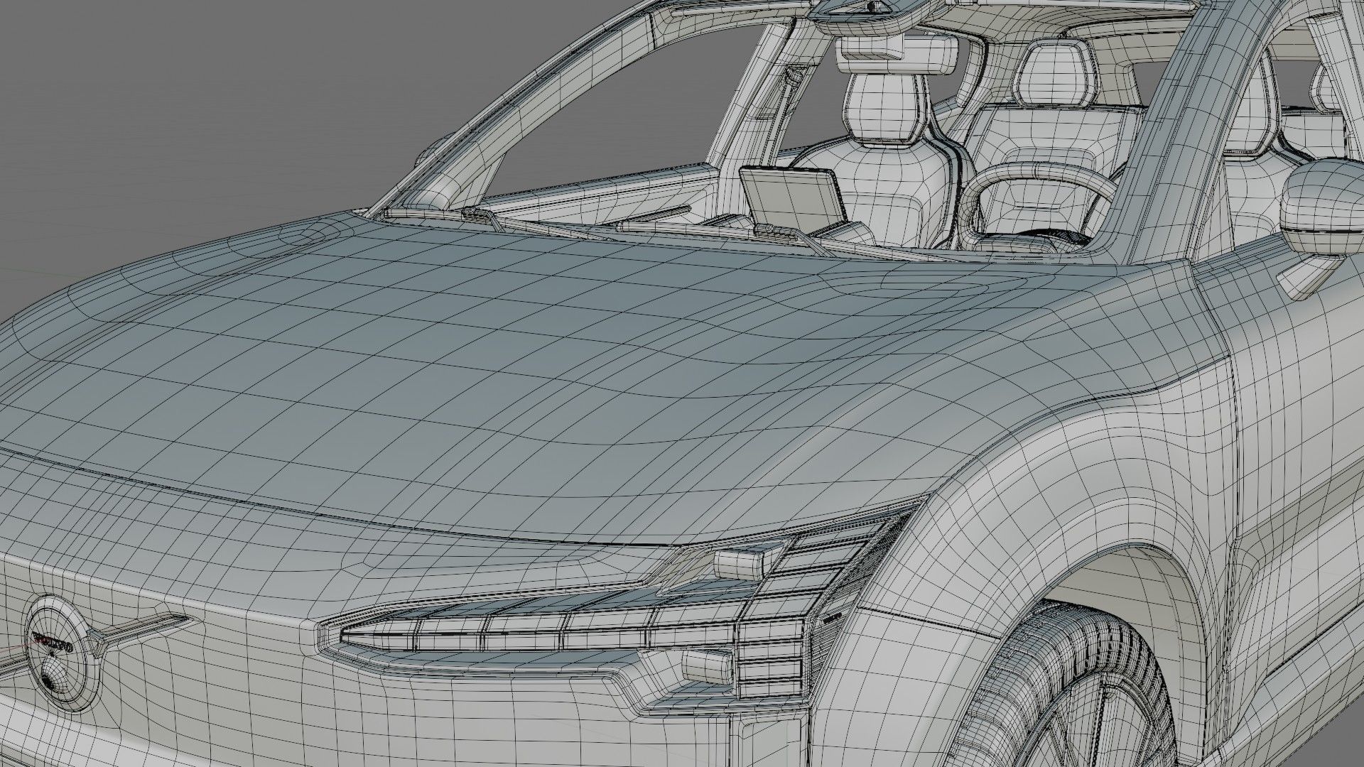Volvo EX30 2025 with interior 3D model_28