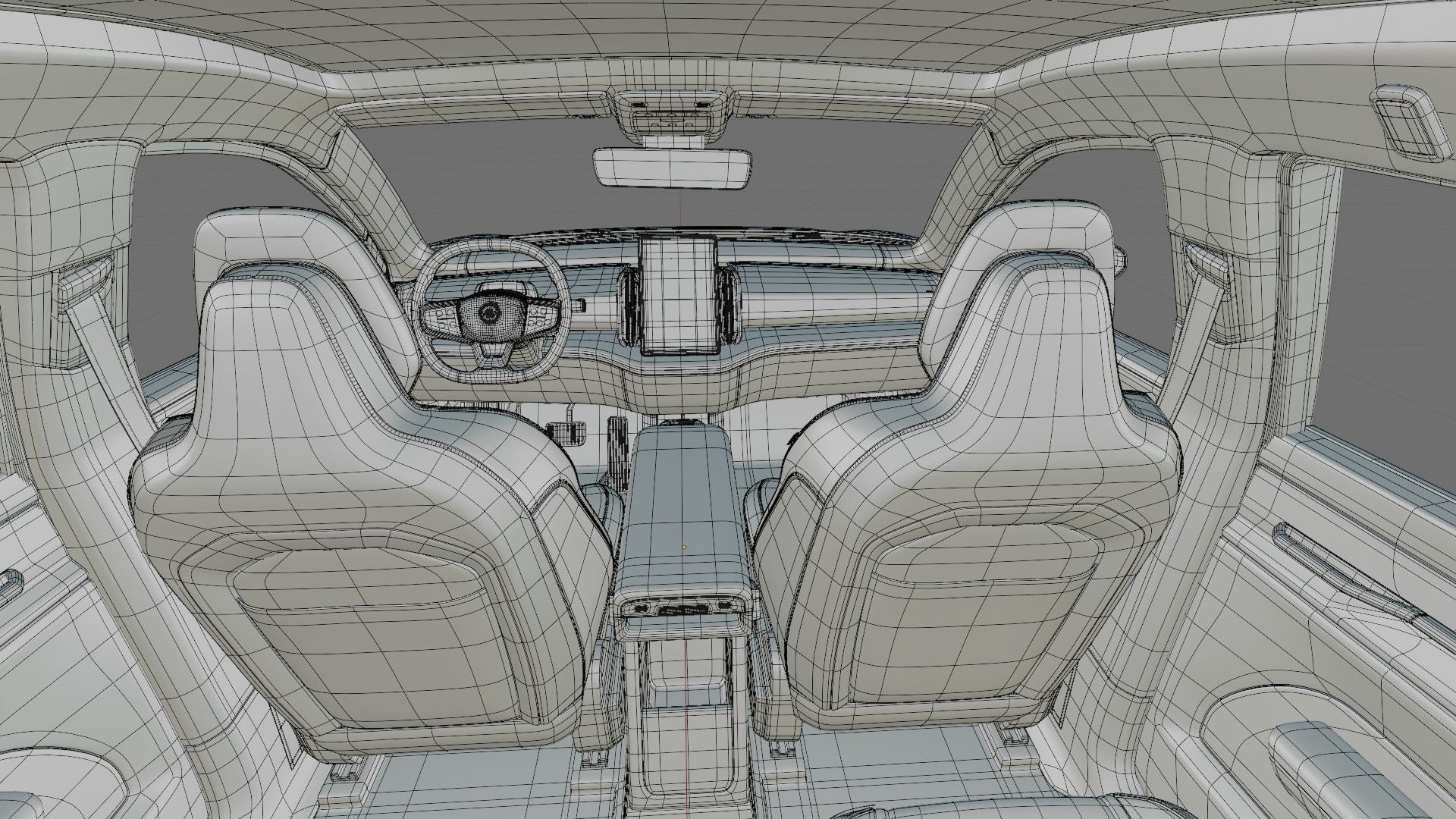 Volvo EX30 2025 with interior 3D model_31