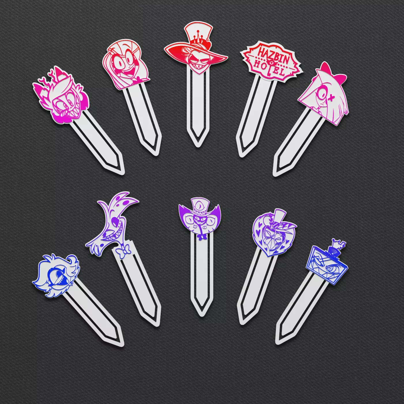 HAZBIN HOTEL - BOOK MARK- 3D print model_0