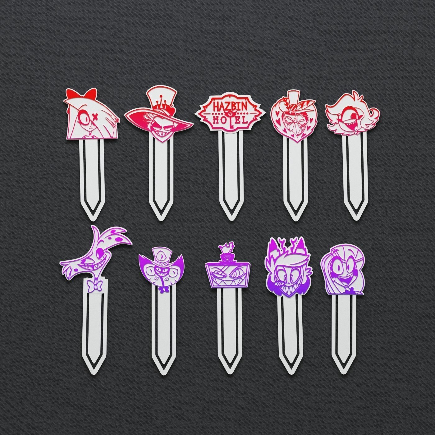 HAZBIN HOTEL - BOOK MARK- 3D print model_2