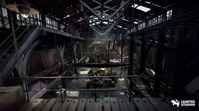 Victorian Market in Abandoned Factory Building