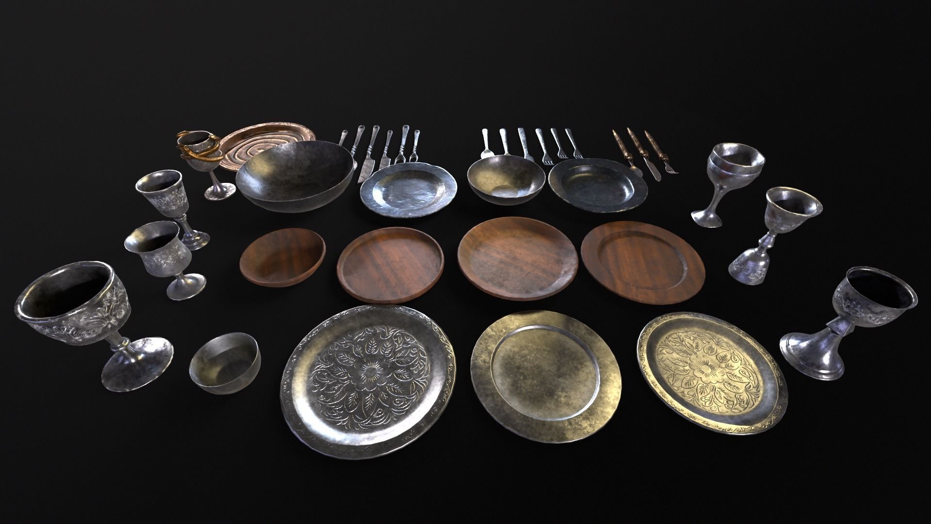 Medieval Kitchenware 3D Model Collection_27