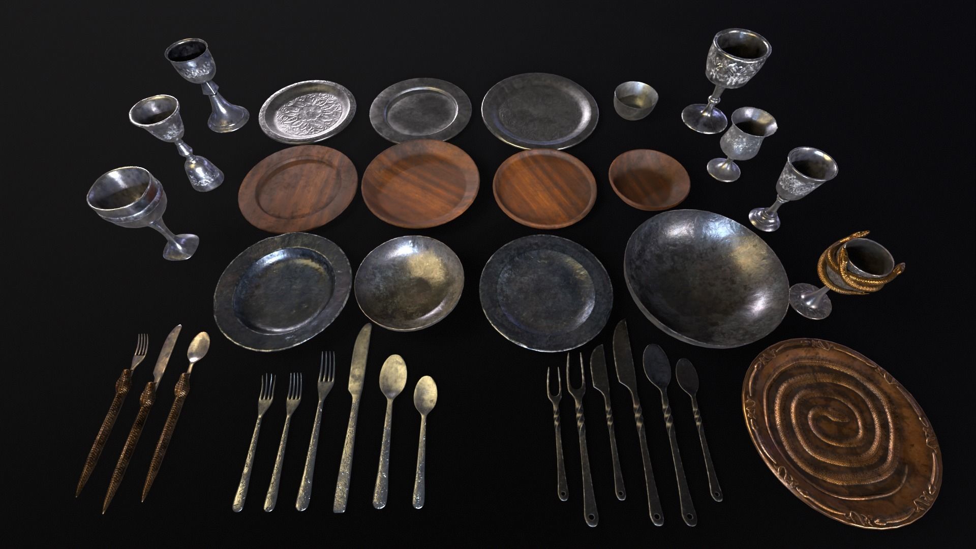 Medieval Kitchenware 3D Model Collection_20