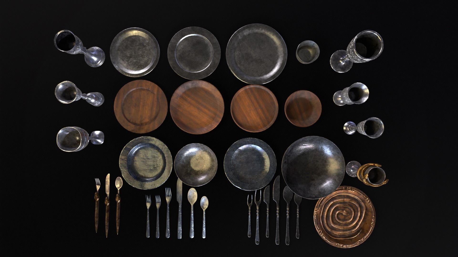 Medieval Kitchenware 3D Model Collection_16