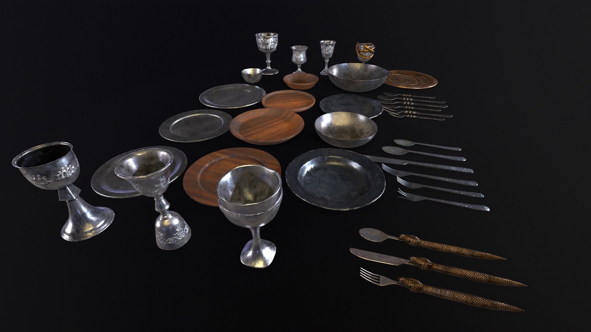 Medieval Kitchenware 3D Model Collection_24