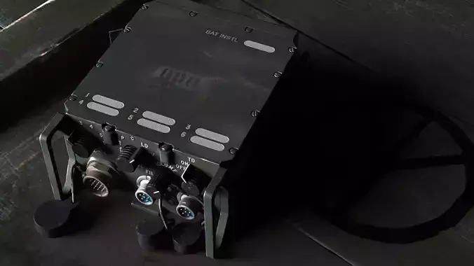 KY-57   VINSON Voice encryption unit Low-poly 3D model