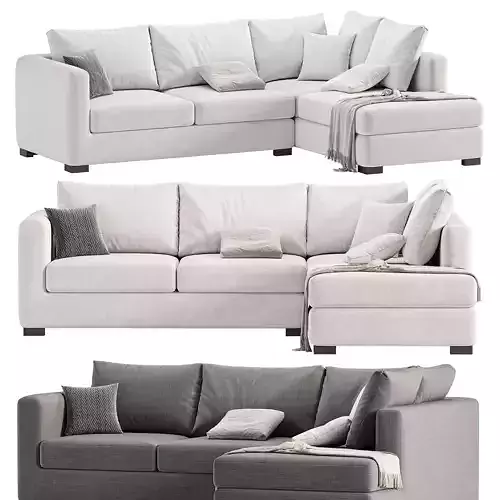 Blake Large Open End Corner Sofa by loomloft sofas