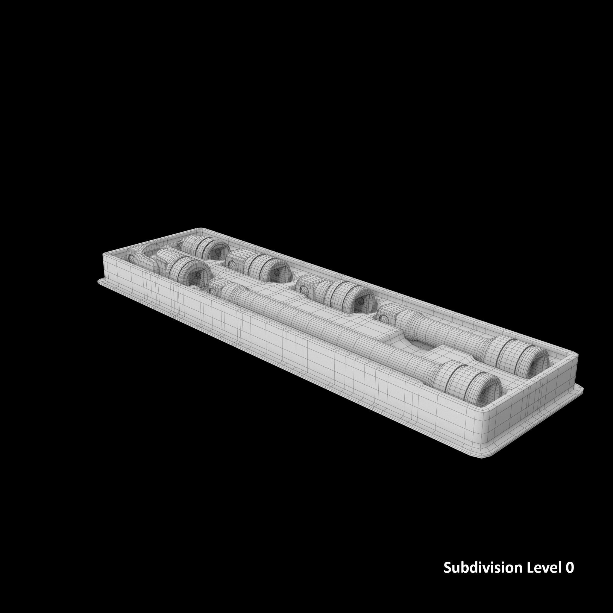 Agggl GFAT1E Drive Adaptor Extension Box Low-poly 3D model_12