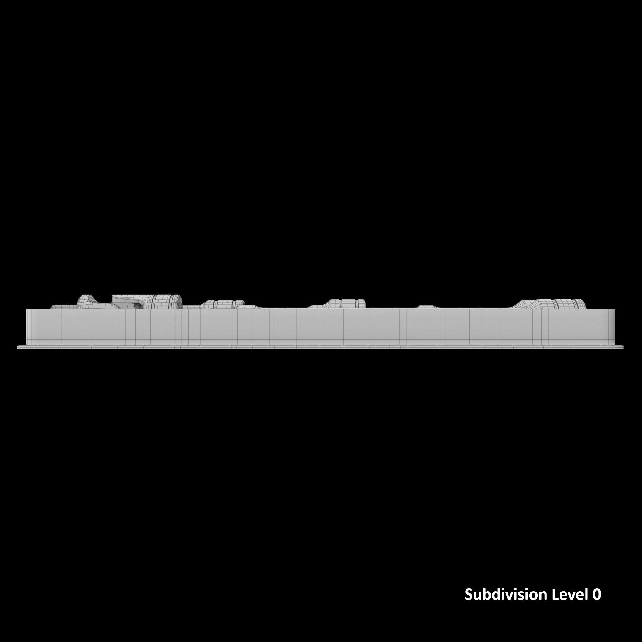 Agggl GFAT1E Drive Adaptor Extension Box Low-poly 3D model_18