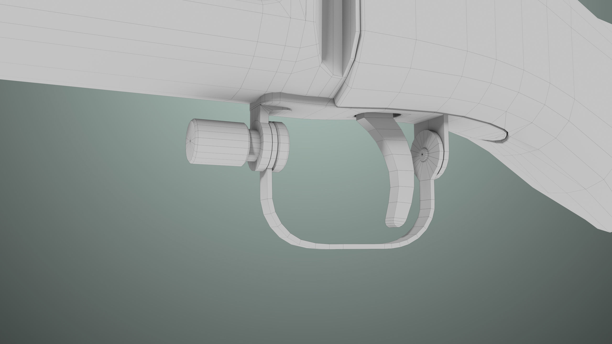 Grenade Launcher 02 Military Green Generic PBR Low-poly 3D model_31