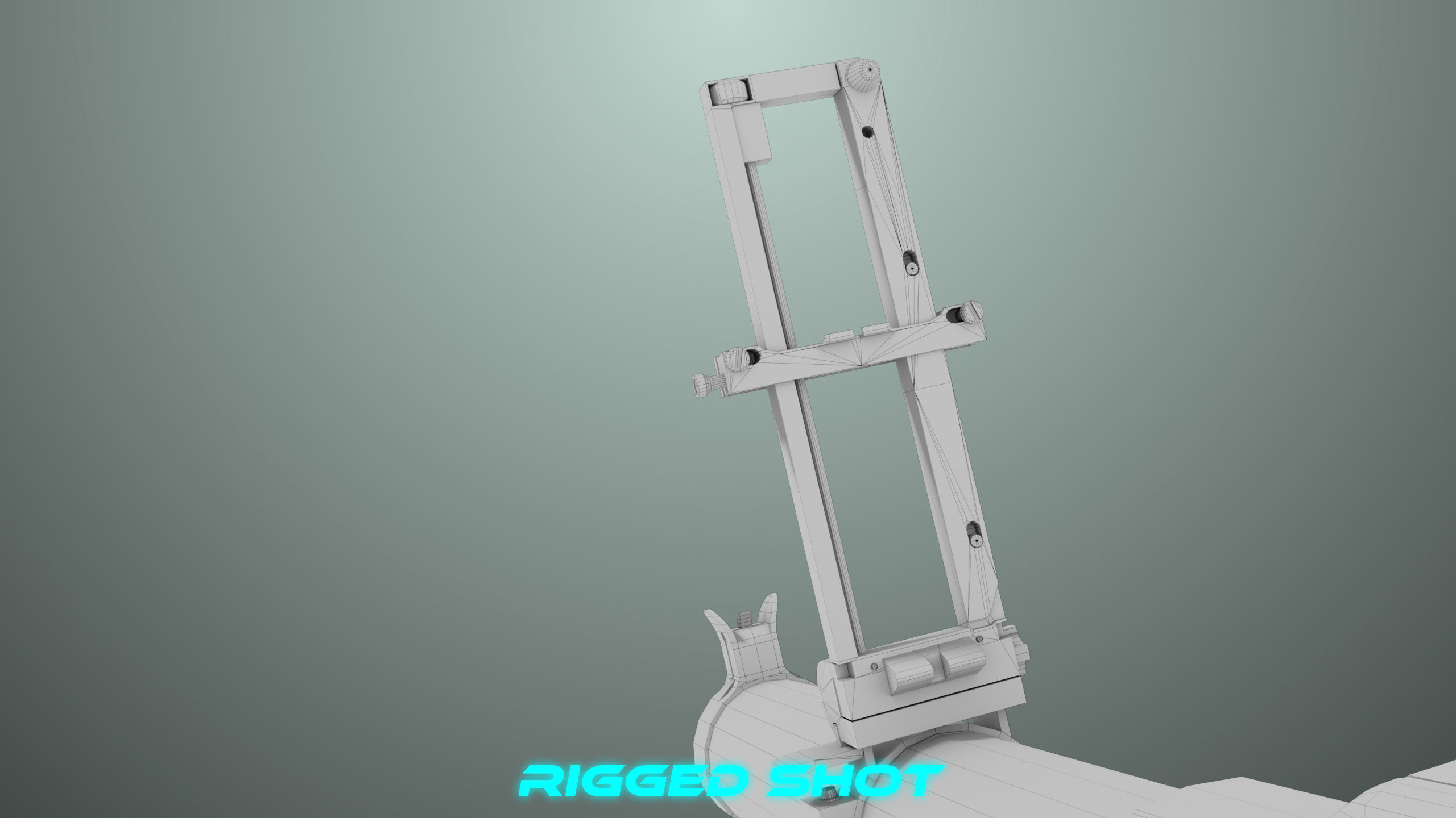 Grenade Launcher 02 Military Green Generic PBR Low-poly 3D model_41