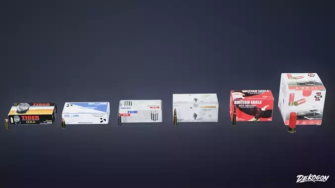 SAFE HOUSE - Ammo Boxes 01 - LOW POLY AND NANITE Low-poly 3D model