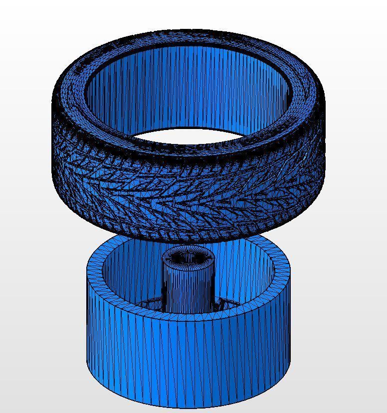 Wheels for scale model of Dodge Challenger Hellcat 3D print model_15