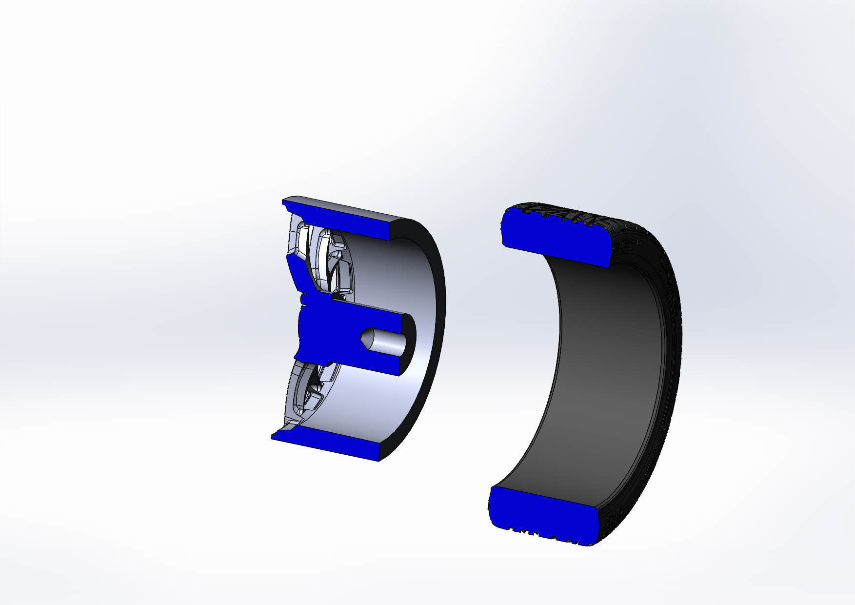 Wheels for scale model of Dodge Challenger Hellcat 3D print model_9