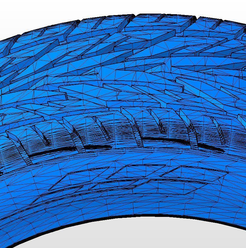 Wheels for scale model of Dodge Challenger Hellcat 3D print model_14