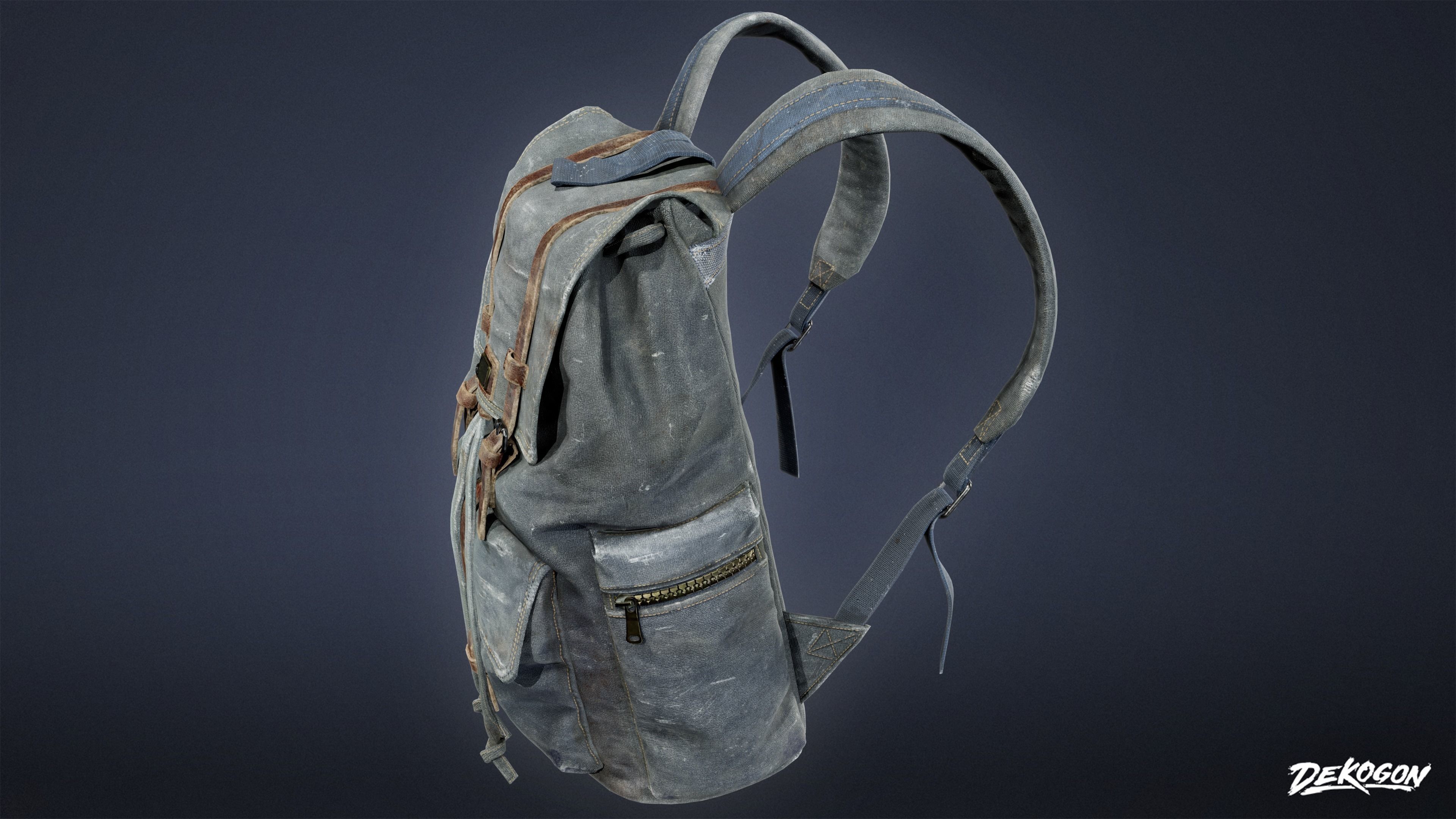 SAFE HOUSE - Backpack 01 - LOW POLY AND NANITE Low-poly 3D model_2