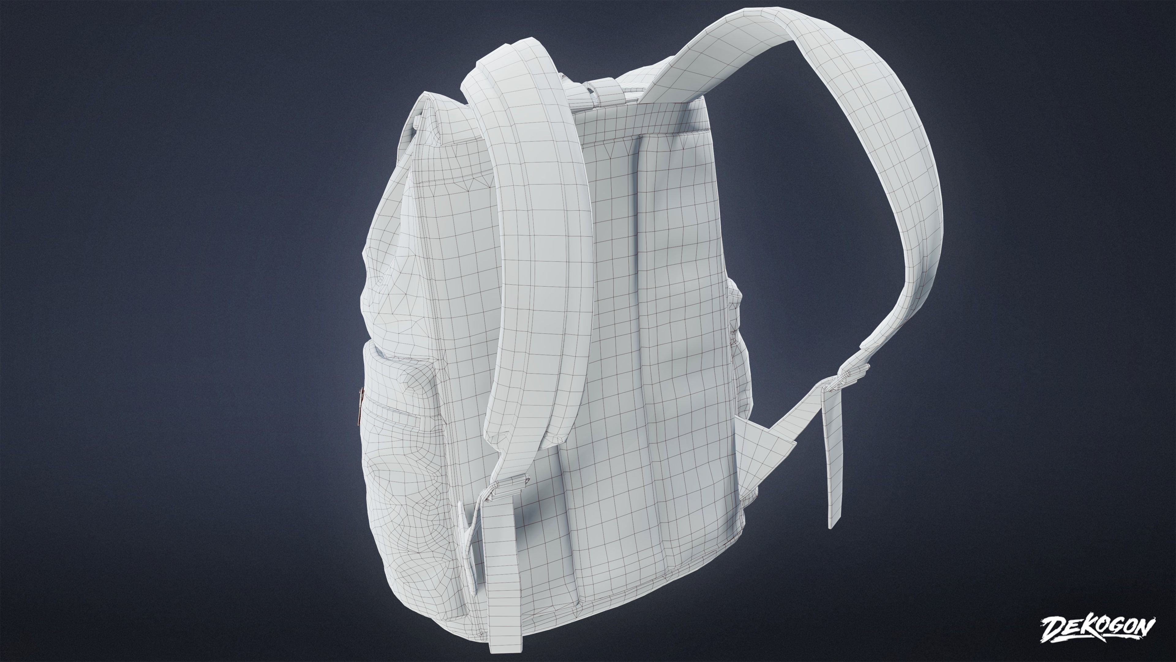 SAFE HOUSE - Backpack 01 - LOW POLY AND NANITE Low-poly 3D model_9