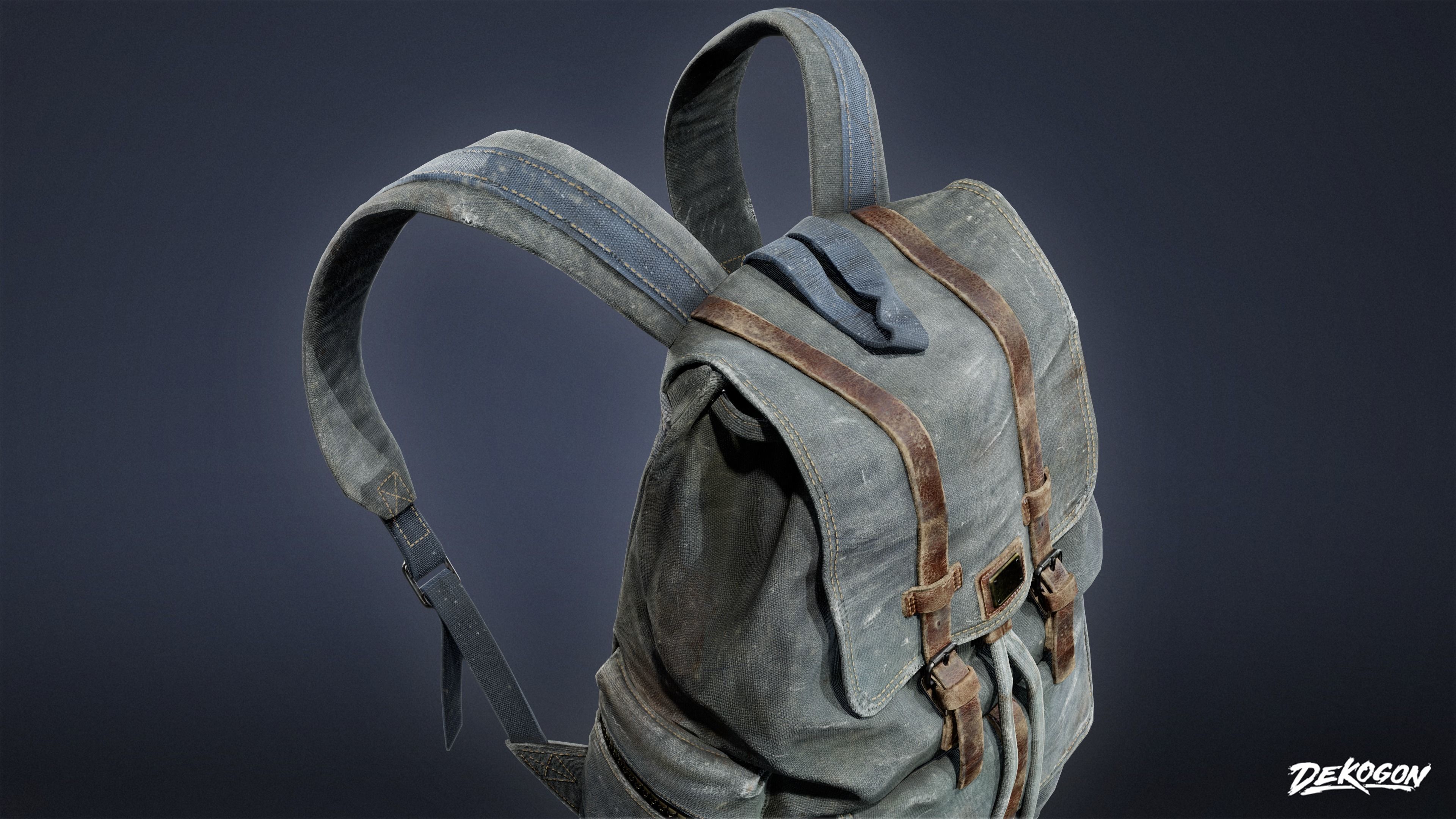 SAFE HOUSE - Backpack 01 - LOW POLY AND NANITE Low-poly 3D model_4