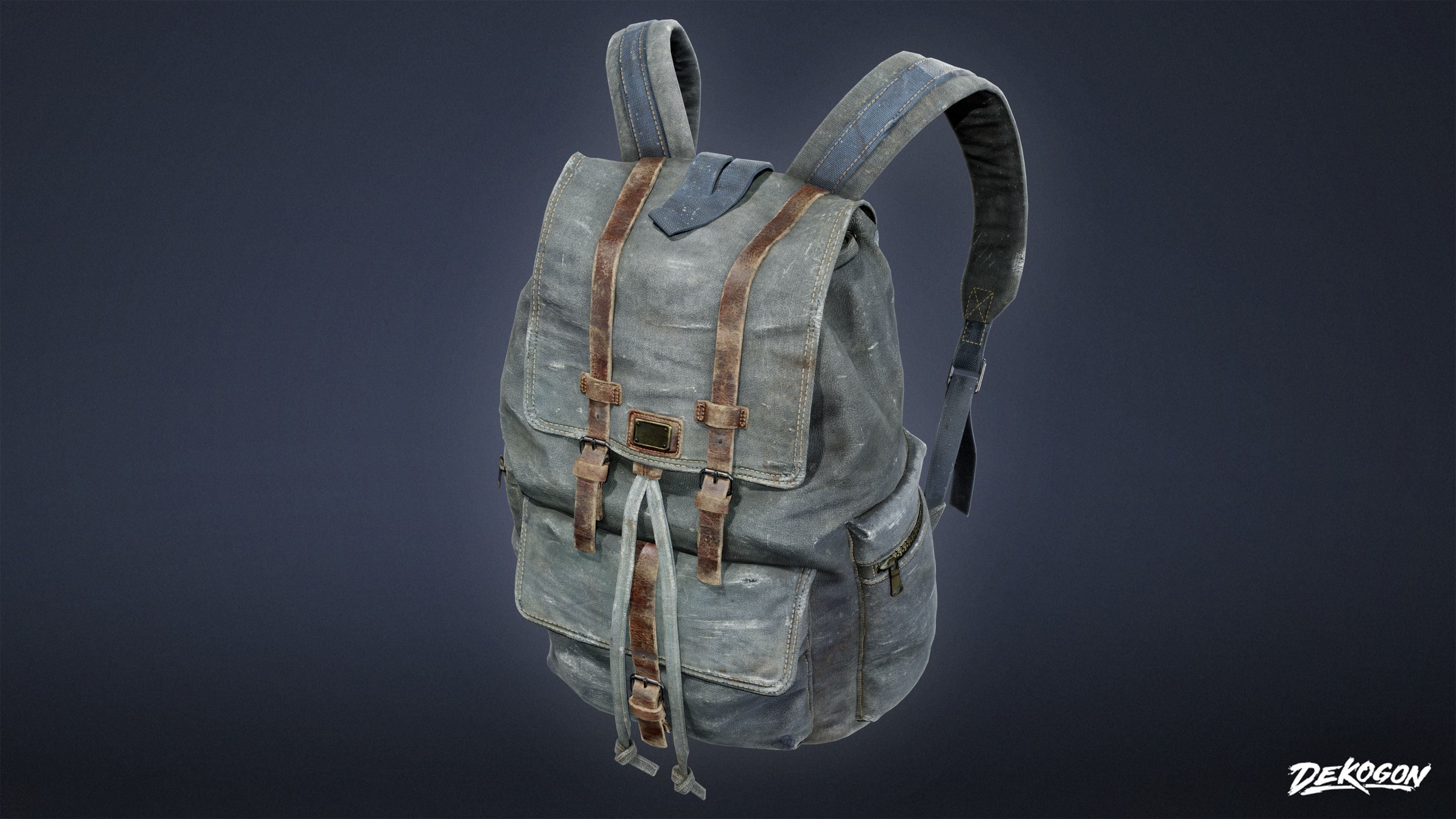SAFE HOUSE - Backpack 01 - LOW POLY AND NANITE Low-poly 3D model_5