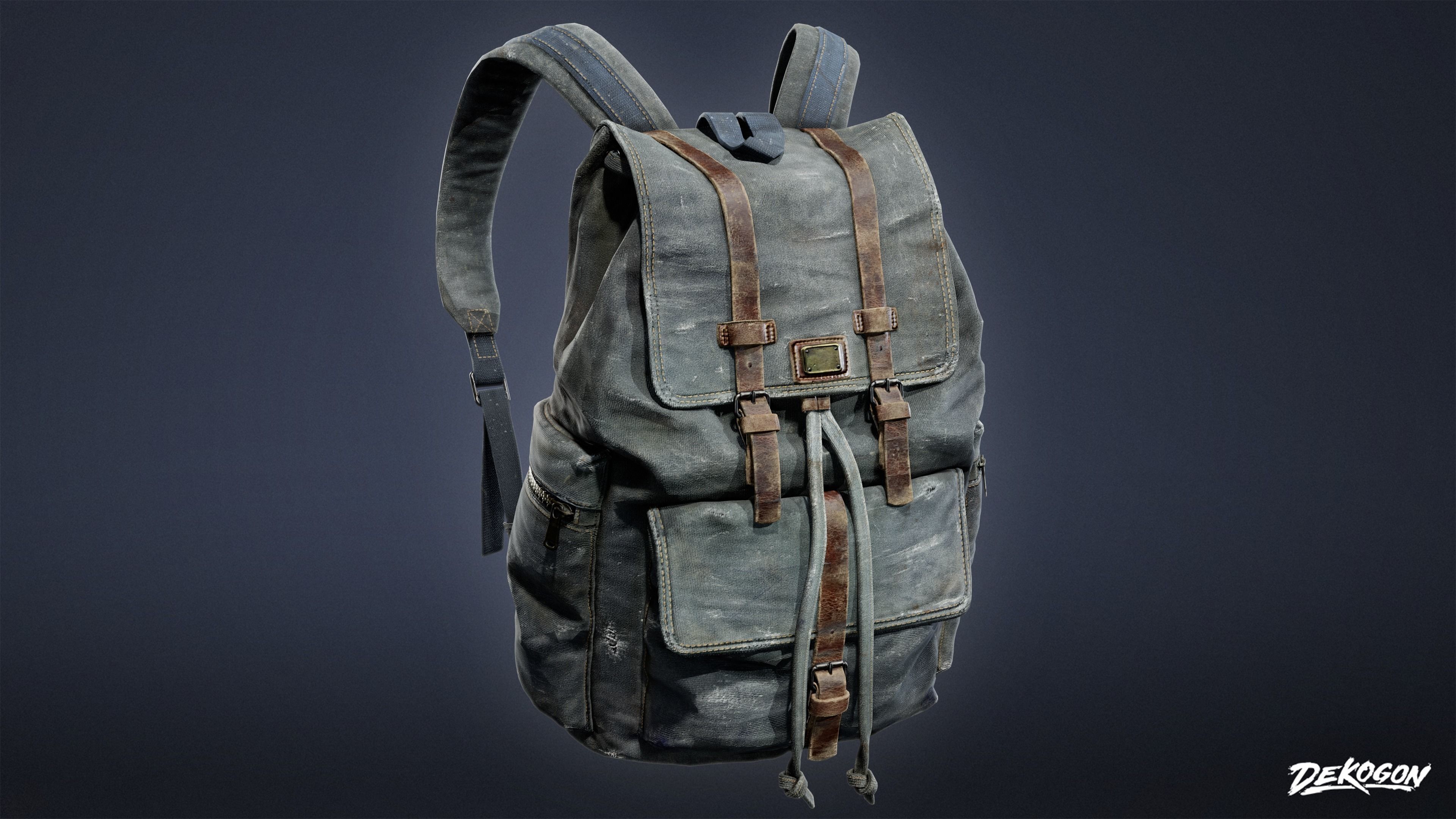 SAFE HOUSE - Backpack 01 - LOW POLY AND NANITE Low-poly 3D model_1