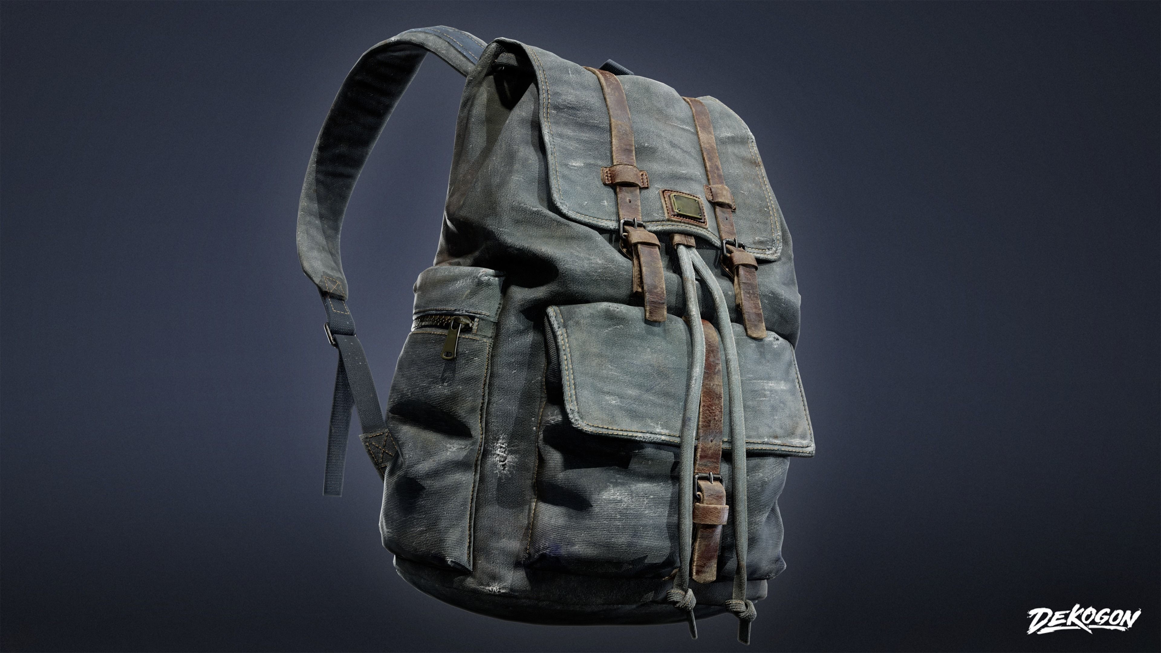 SAFE HOUSE - Backpack 01 - LOW POLY AND NANITE Low-poly 3D model_6