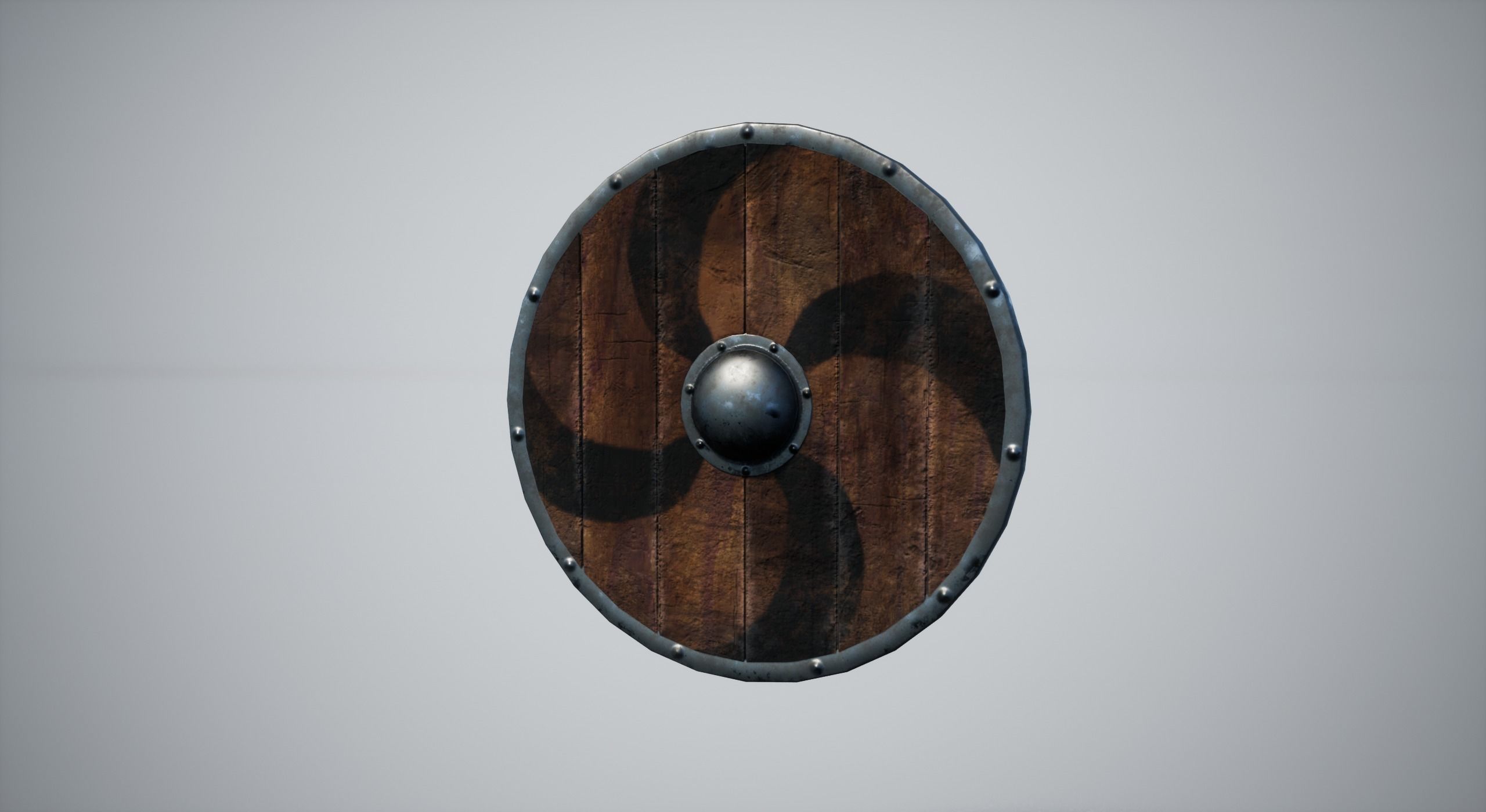 Shields Low-poly 3D model_6