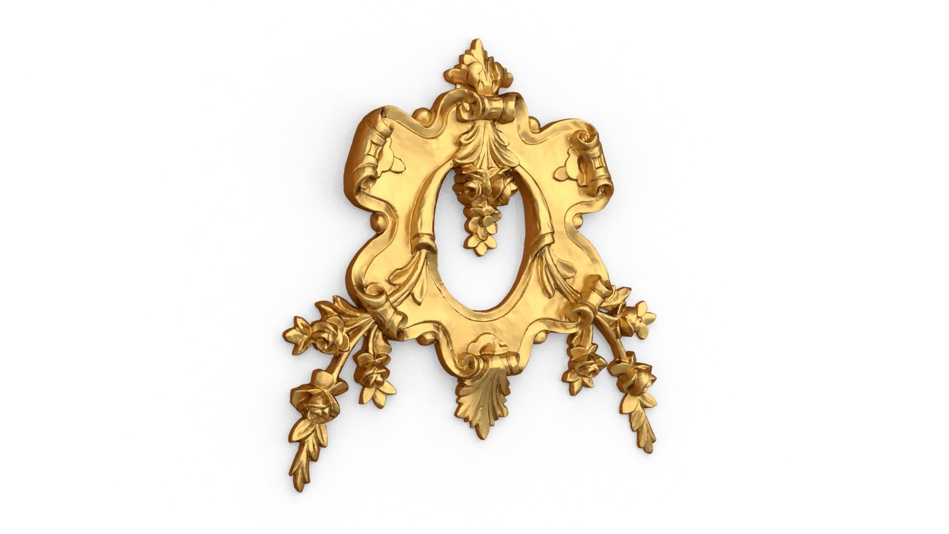 Classic carved decor ornament 470 3D print model_2