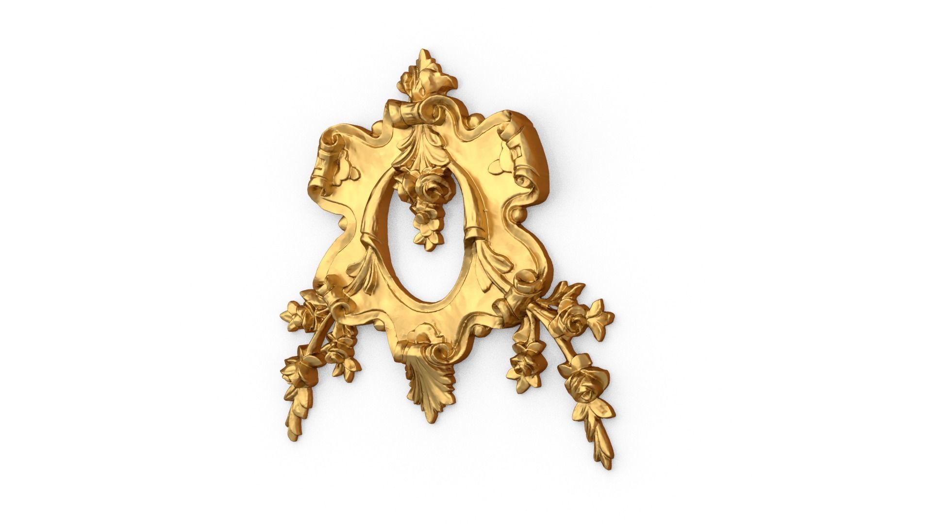 Classic carved decor ornament 470 3D print model_1