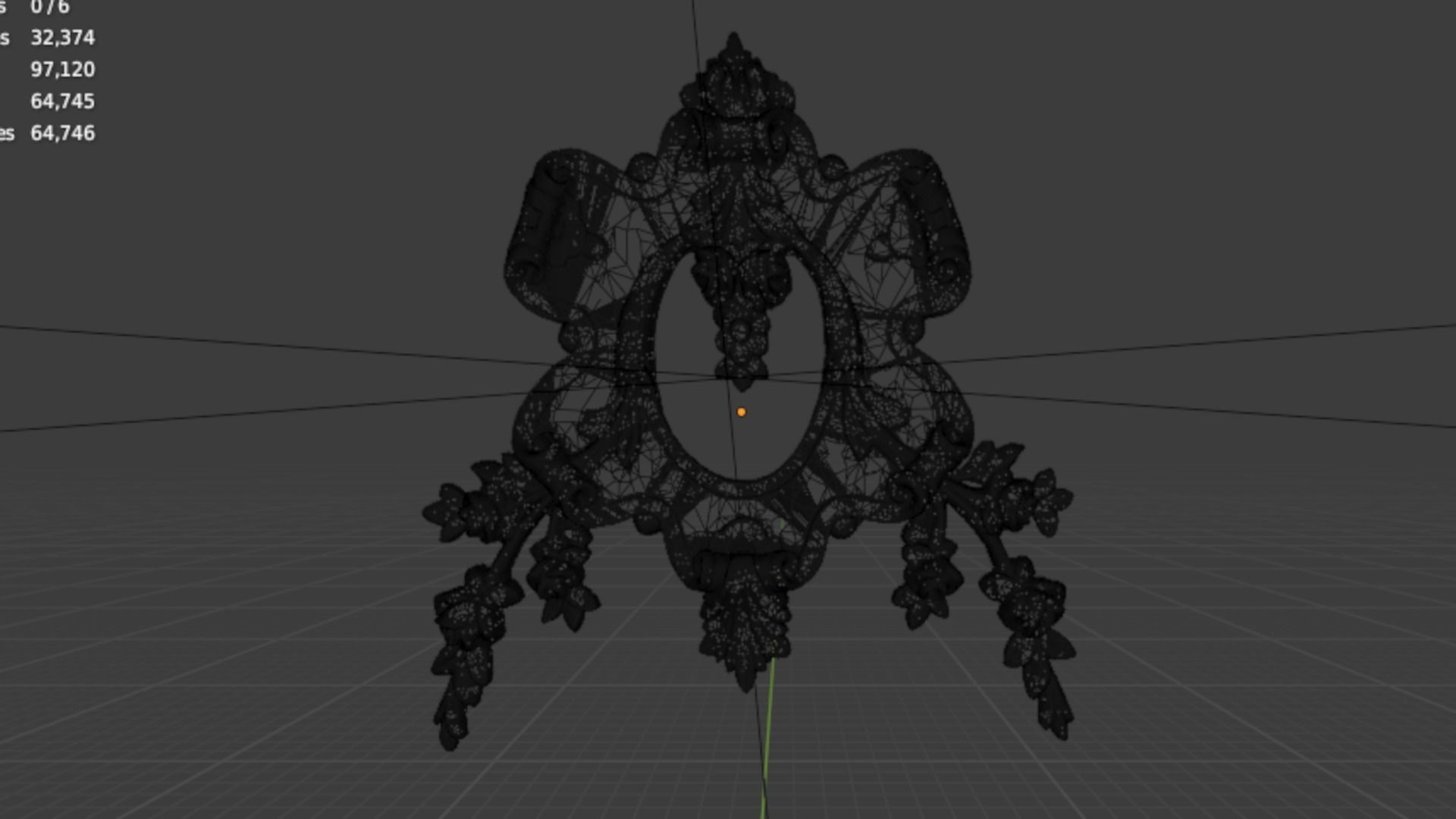 Classic carved decor ornament 470 3D print model_5