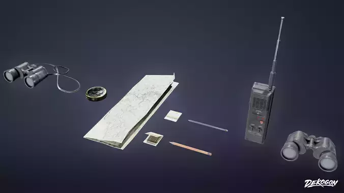 SAFE HOUSE - Explorer Set 01 - LOW POLY AND NANITE Low-poly 3D model